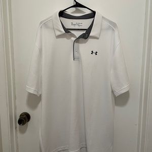 Under Armor White Polo XXL